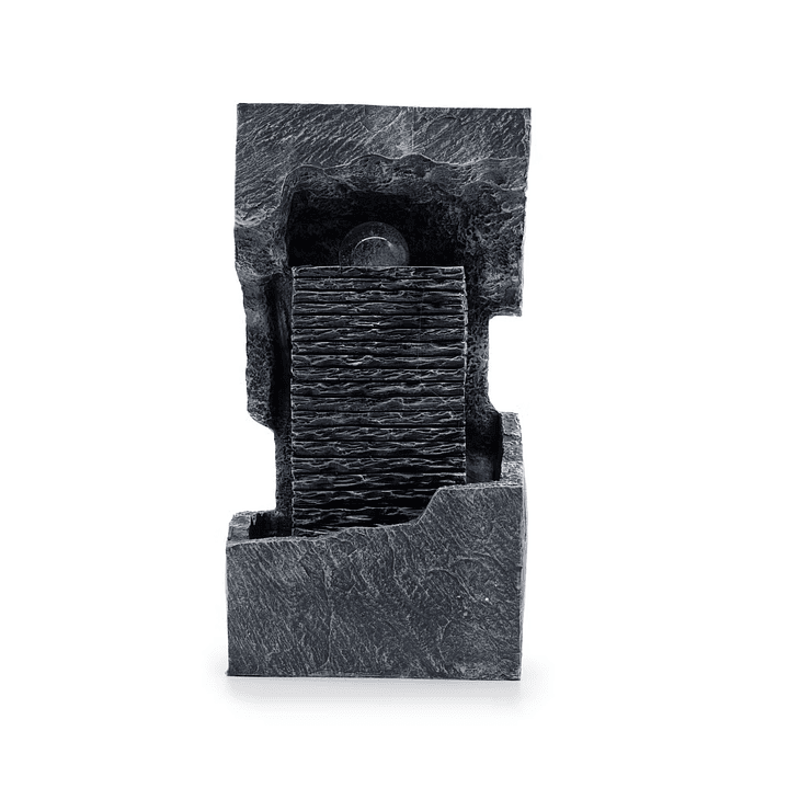 Fonte de Água Grande (Altura 48 cm) - Bola de Cristal com Mudança de Cor sobre Rocha 1