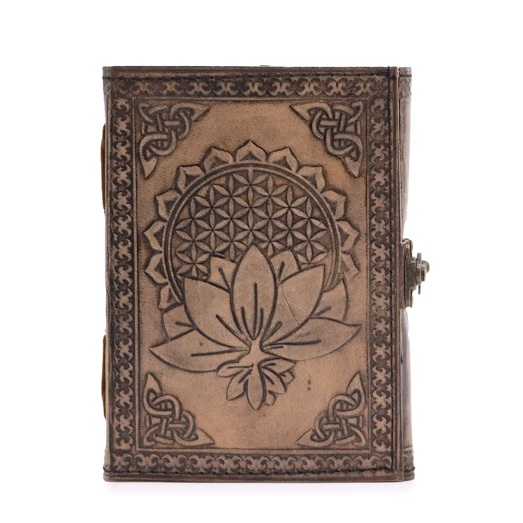 Caderno Mandala Lotus - Vintage com Borda Costurada 1