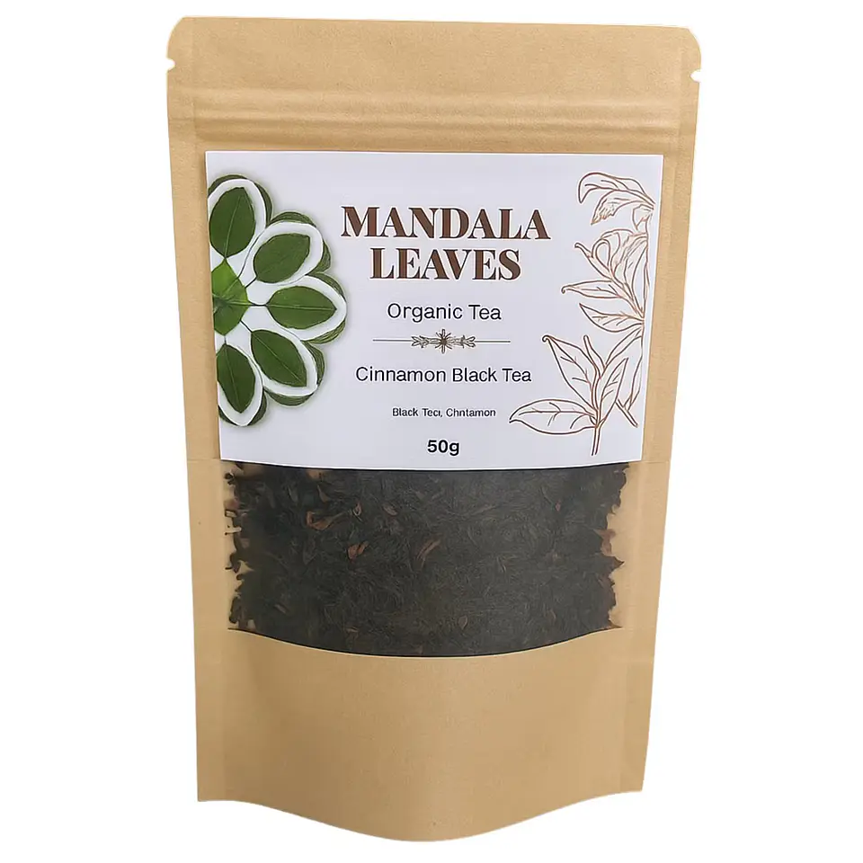 Chá Preto Orgânico com Canela 50g – Blend Intenso e Reconfortante 1
