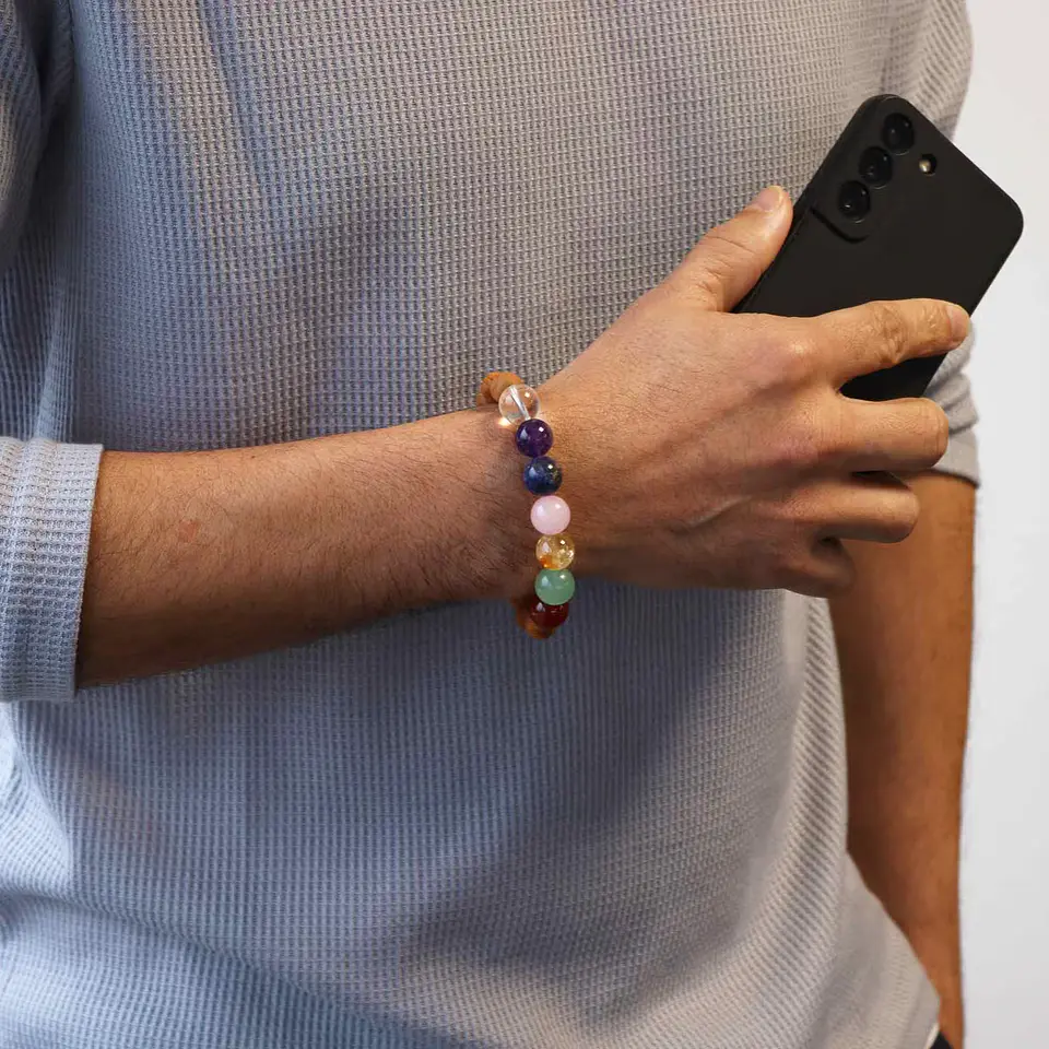Pulseira de Cedro - 7 chakras 3