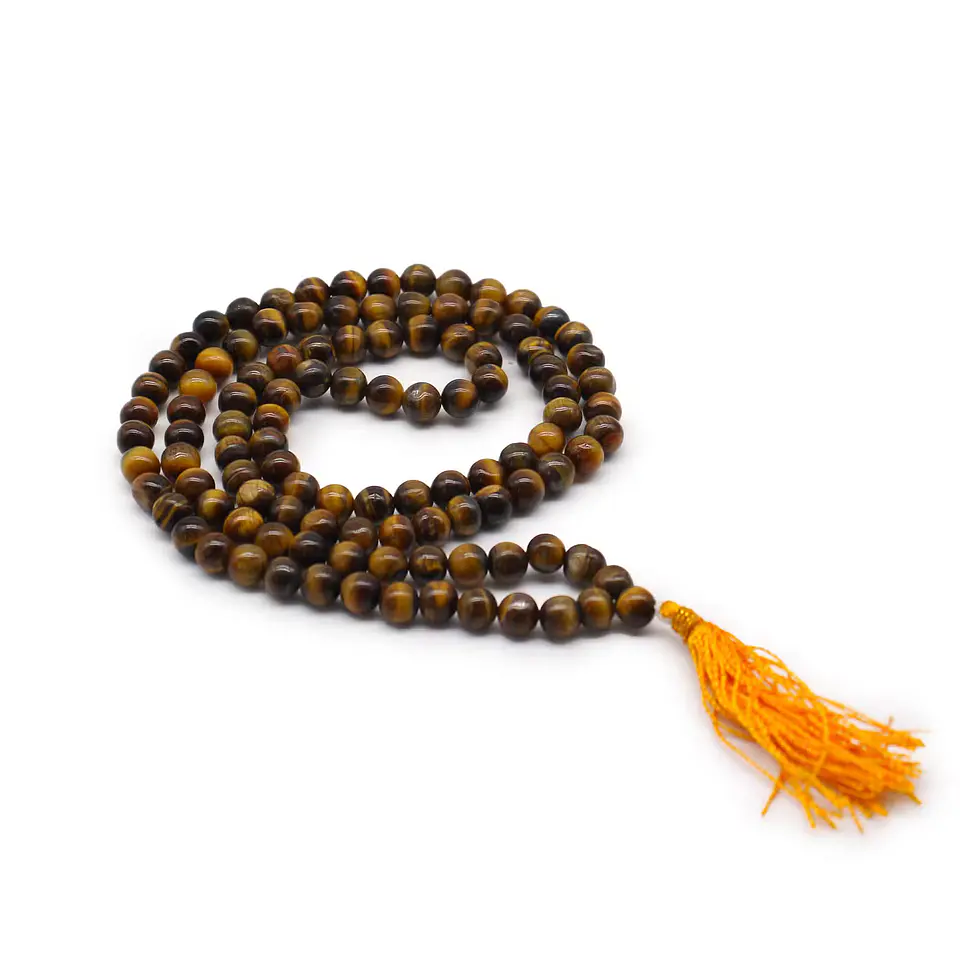 108 Japamala – Olho de Tigre Natural Lapidado 1
