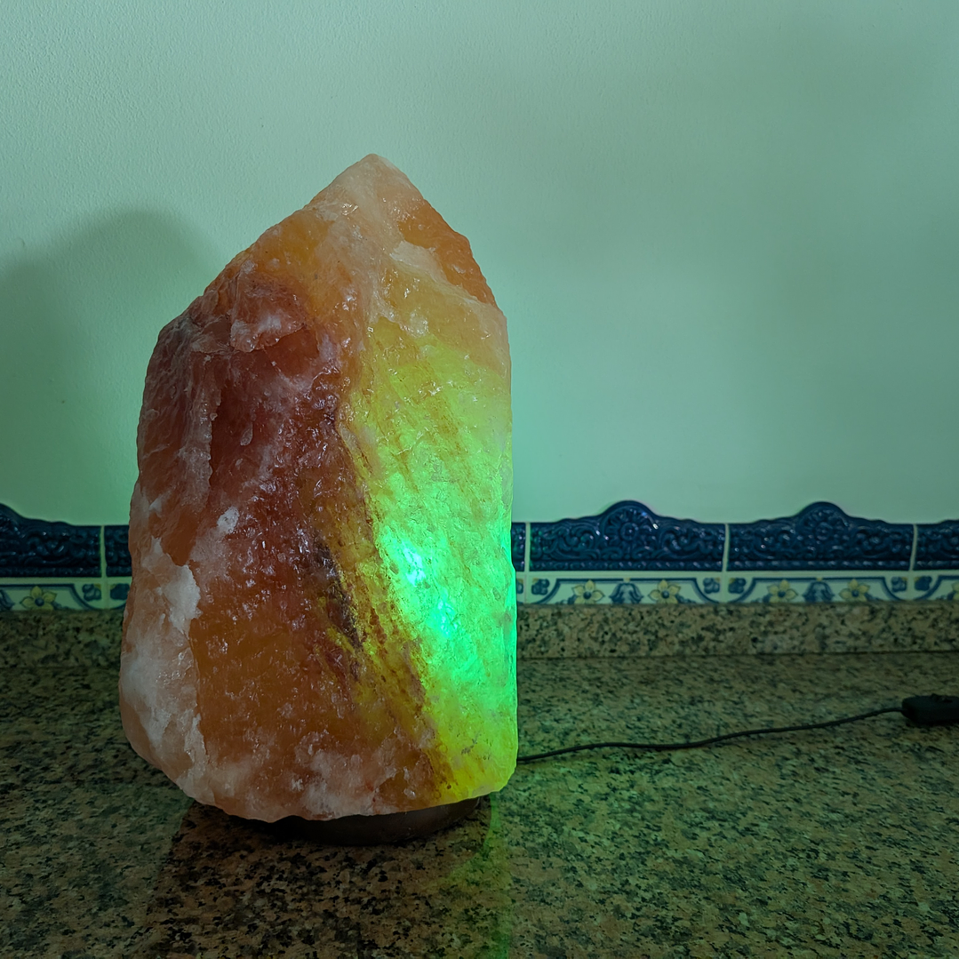 Candeeiro de Sal dos Himalaias com Controlo Wi-Fi – Grande Formato 24–25 kg 1