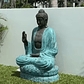 Estátua Buda Artesanal Monumental Turquesa – 2 Metros - Miniatura 2