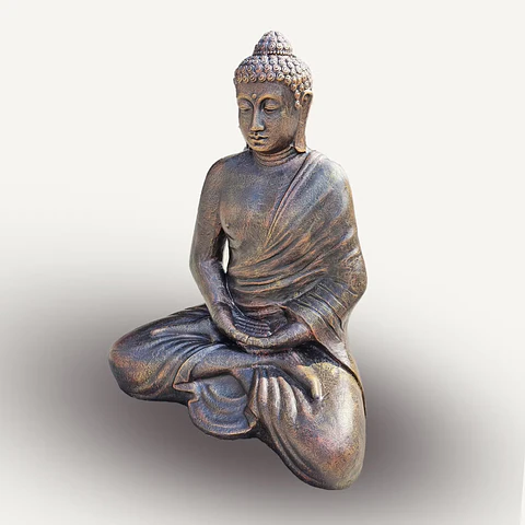 Estátua Buda Artesanal Tailandês Ouro Antigo – 96 cm