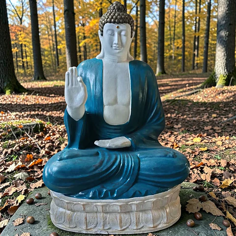 Estátua Buda Artesanal Tailandês Turquesa – 96 cm