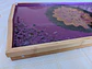 Tabuleiro Artesanal em Bambu com Resina Epóxi Roxa e Ametista Natural - Thumbnail 2