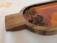 Tabuleiro Artesanal em Bambu com Resina Epóxi Dourada, Rosa e Olho de Tigre Natural - Thumbnail 2