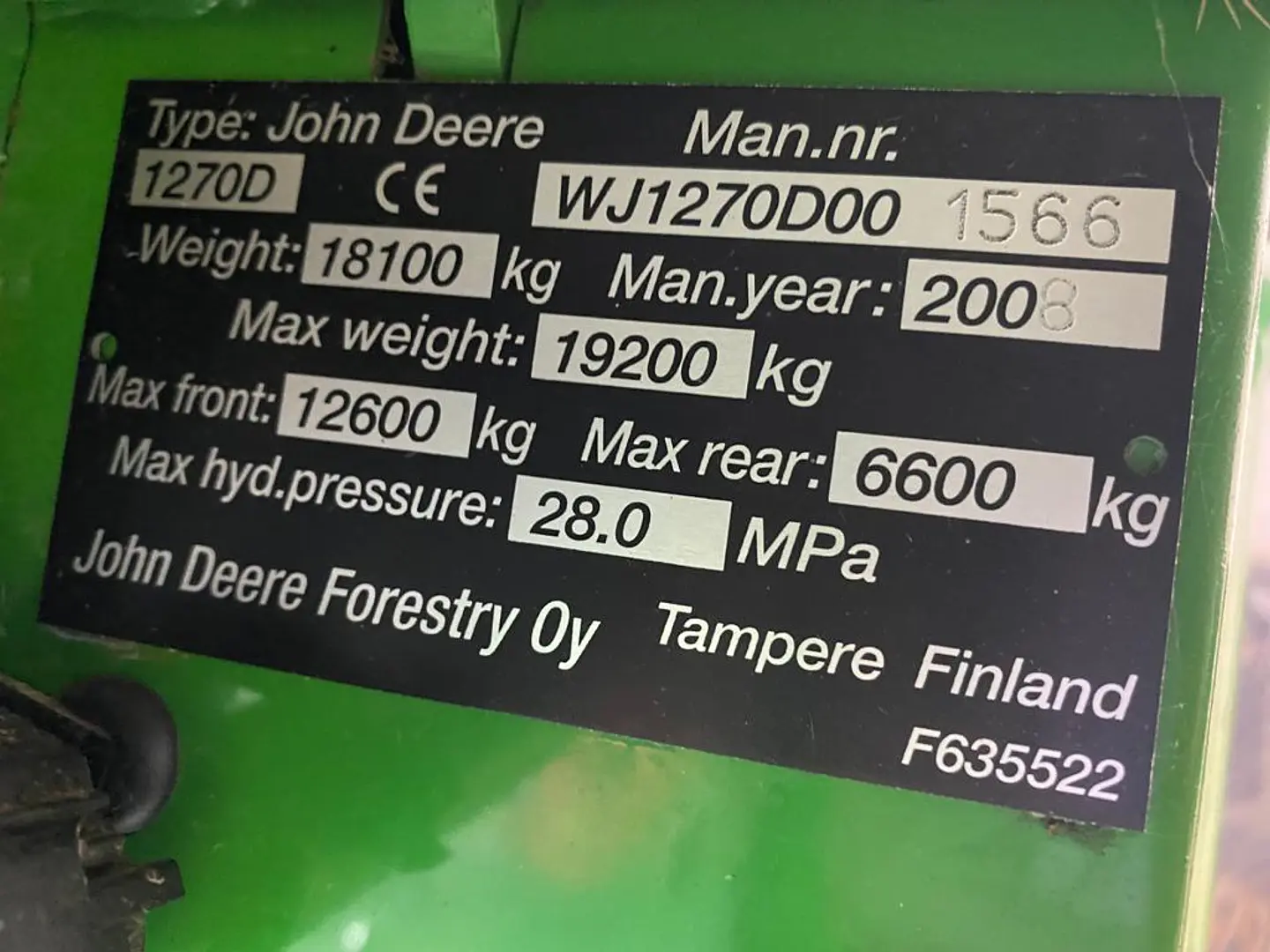 John Deere 1270D 2008 10
