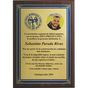 Galvano MDF placa sublimada