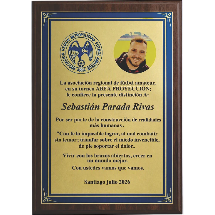 Galvano MDF placa sublimada