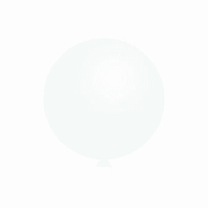 Balão latex 60cm Pastel - Branco