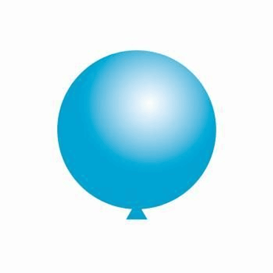 Balão latex 60cm Pastel - Azul Céu