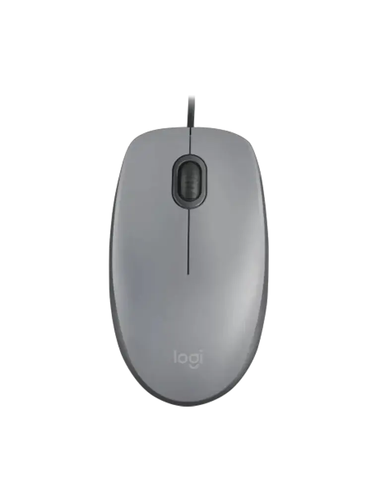Mouse Alámbrico Logitech M110 Silent Silencioso Gris 1