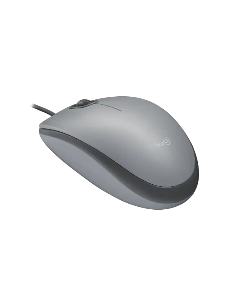 Mouse Alámbrico Logitech M110 Silent Silencioso Gris 2