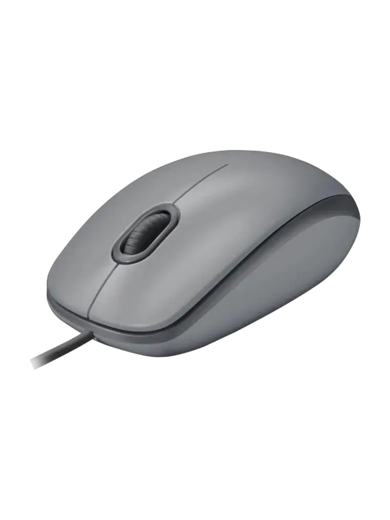 Mouse Alámbrico Logitech M110 Silent Silencioso Gris 3