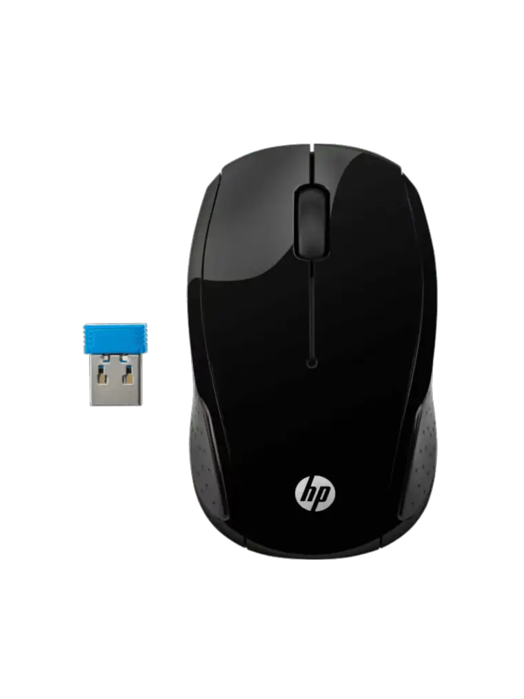 Mouse Inalámbrico HP 200 Silencioso Negro HP 1