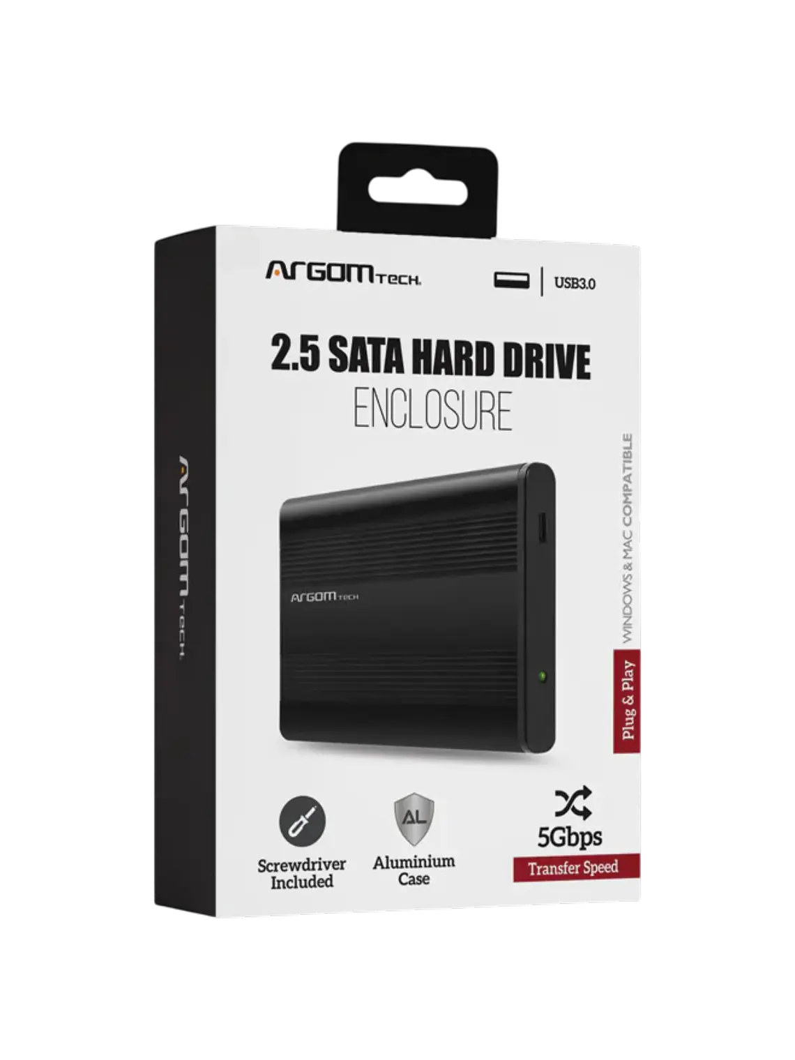 Cofre para Disco Duro 2.5 SATA USB 3.0 Aluminio ArgomTech 1