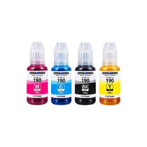 Pack 4 Tintas GI-190 Pacific Color Compatible Canon