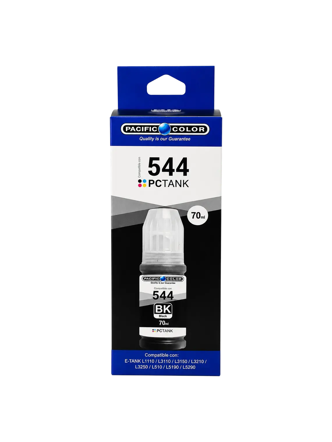 Tinta 544 Negro Pacific Color 70 ml Compatible Epson EcoTank 2