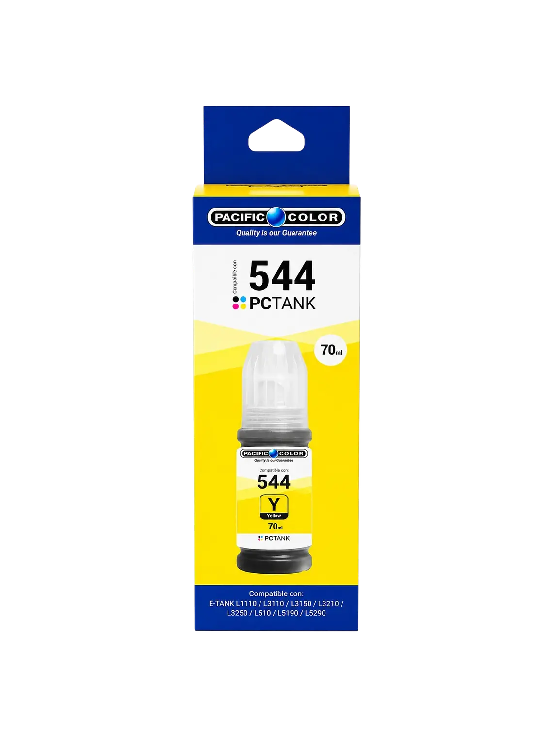 Tinta 544 Yellow Pacific Color 70 ml Compatible Epson EcoTank 2
