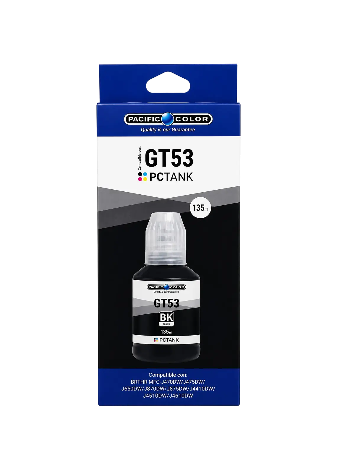 Tinta Alternativa Pacific Color 53 Negro Compatible con HP 2