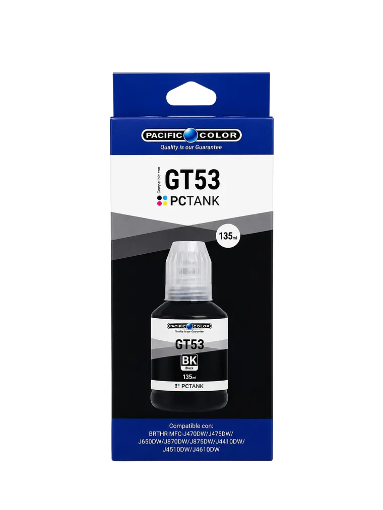 Tinta Alternativa Pacific Color 53 Negro Compatible con HP 2
