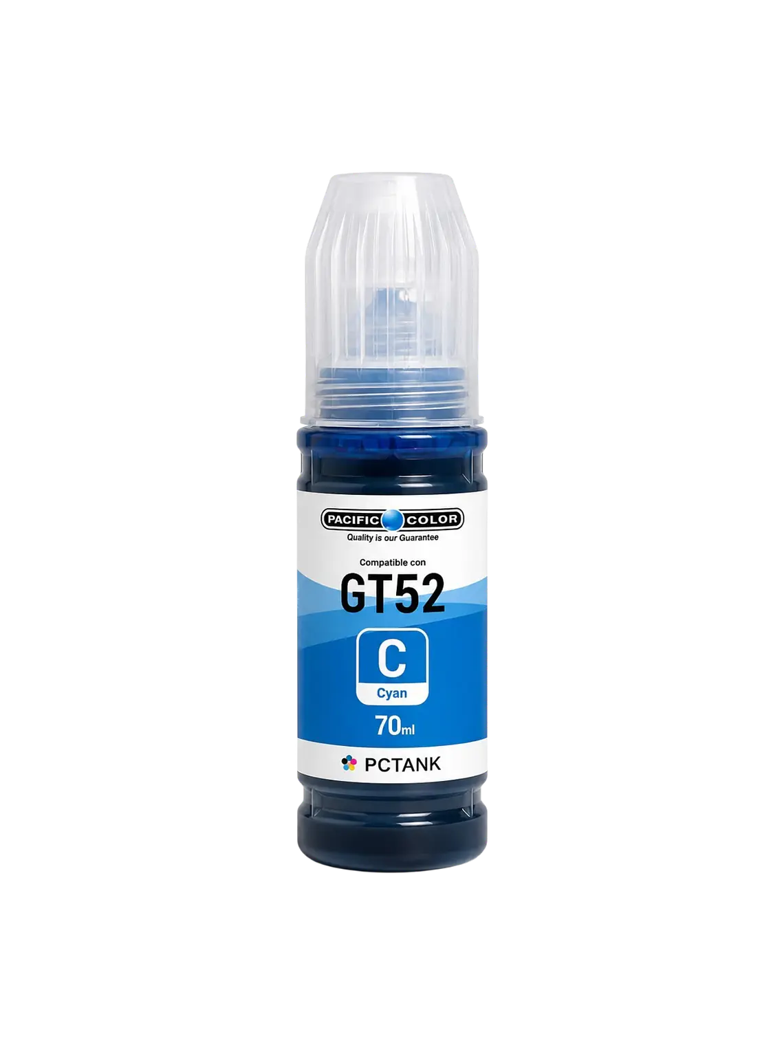 Tinta Alternativa Pacific Color 52 Cian Compatible con HP 1