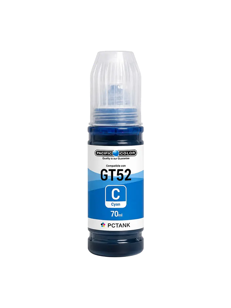 Tinta Alternativa Pacific Color 52 Cian Compatible con HP 1