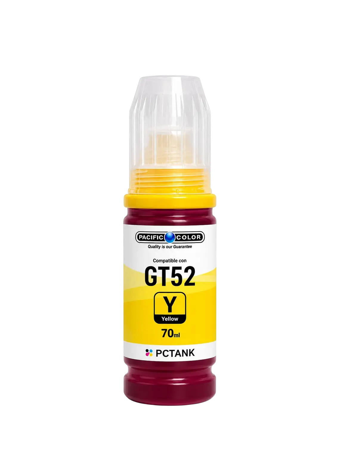 Tinta Alternativa Pacific Color 52 Amarillo Compatible con HP 1