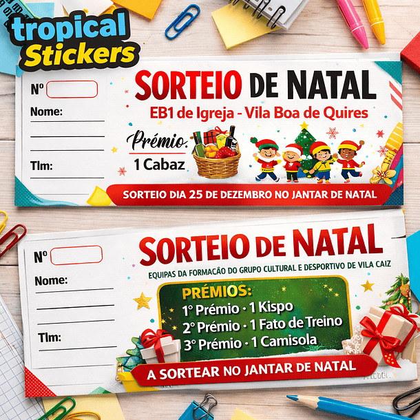 Bilhetes para Sorteio 1