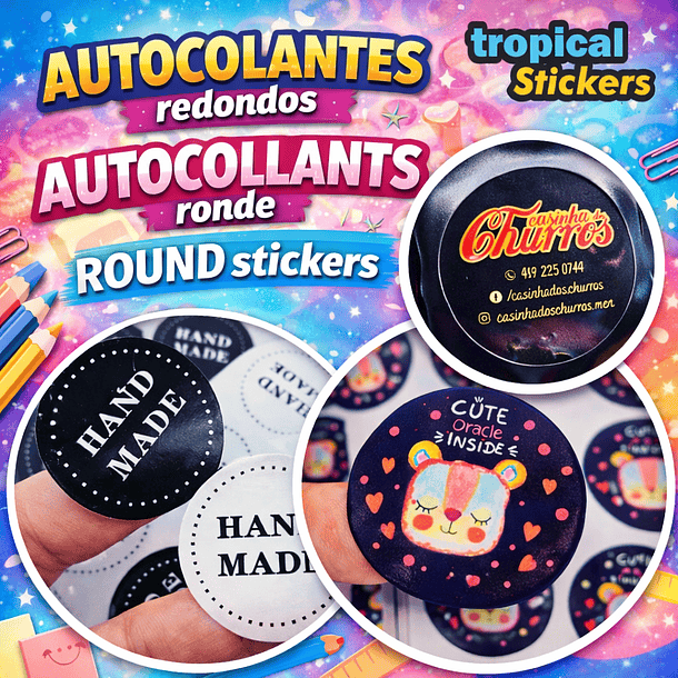Autocolantes Redondos 1