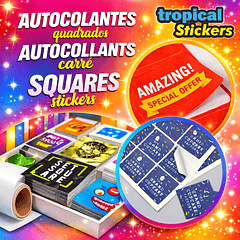 Autocolantes Quadrados