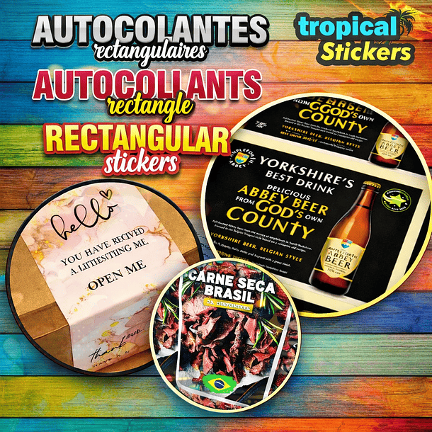 Autocolantes Retangulares 1