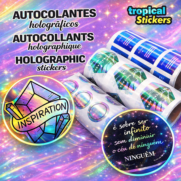 Autocolantes Holográficos 1
