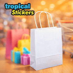 Sacos Papel Asa Retorcida Brancos