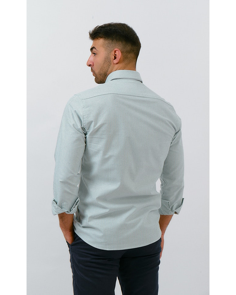 CAMISA OXFORD RISCAS  