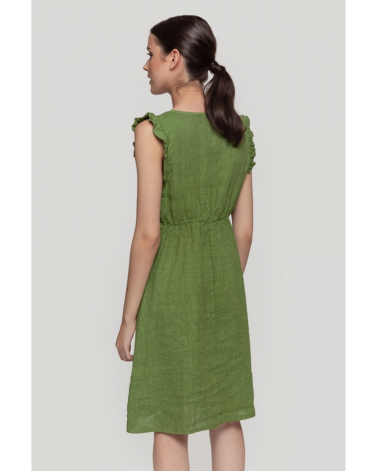 VESTIDO LINHO VERDE