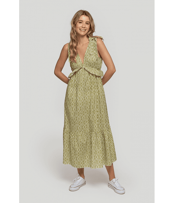 VESTIDO ESTAMPADO VERDE