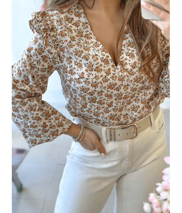 CAMISA ESTAMPADA FLORAL  