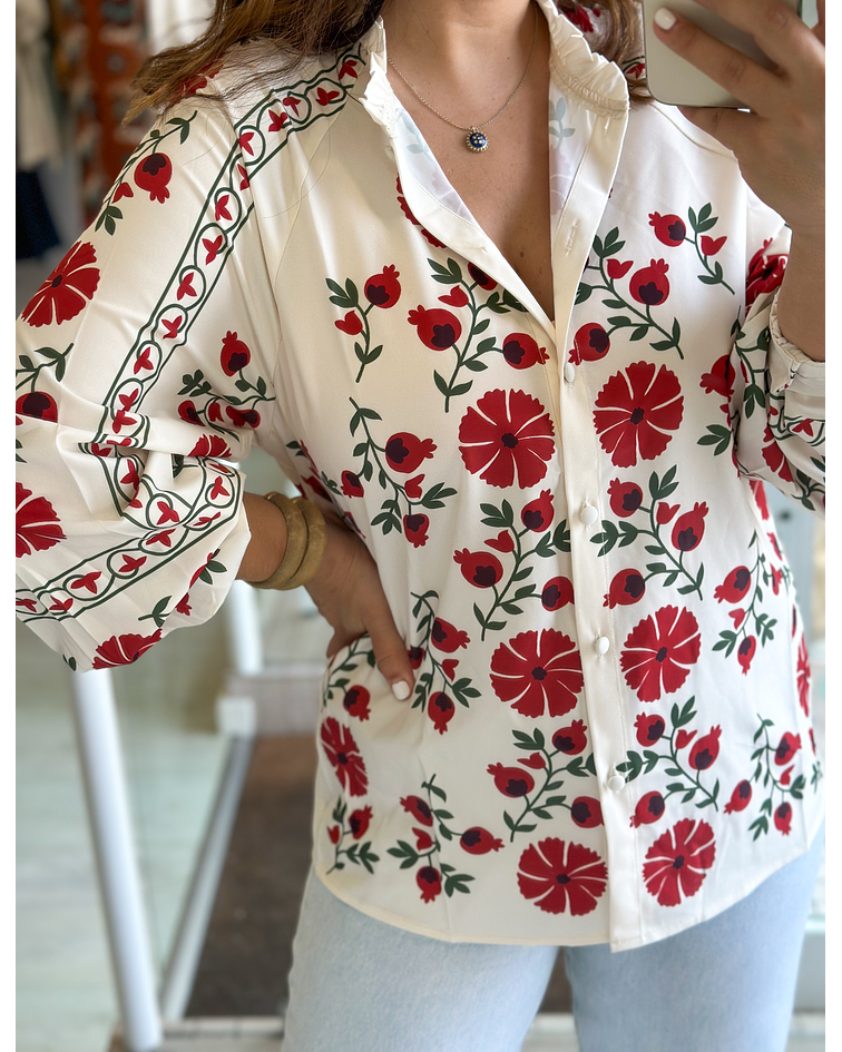 CAMISA ESTAMPADA FLORAL 