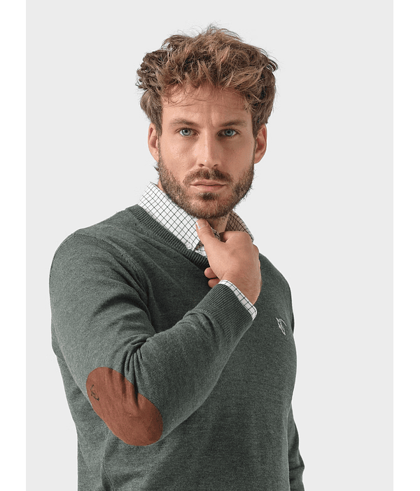 PULLOVER BICO MELANGE | VERDE