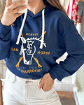 SWEATSHIRT COM CAPUZ NÚMERO | MARINO 