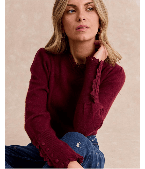 CAMISOLA MALHA BORDÔ