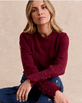CAMISOLA MALHA BORDÔ