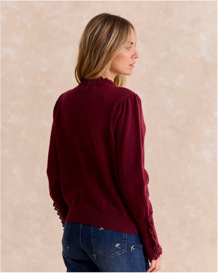 CAMISOLA MALHA BORDÔ