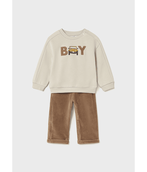 Conj. calça bombazina