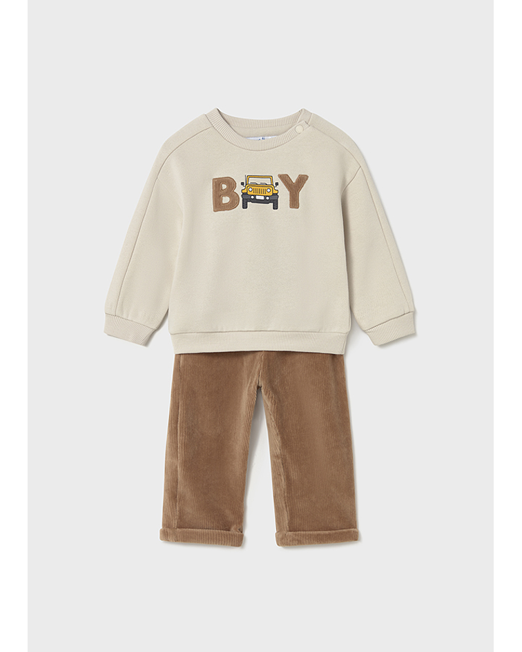 Conj. calça bombazina