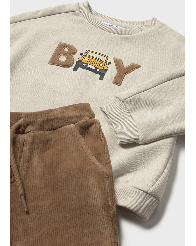 Conj. calça bombazina