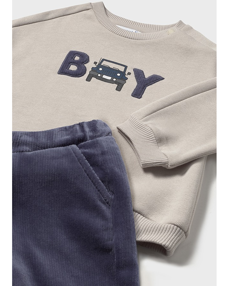 Conj. calça bombazina