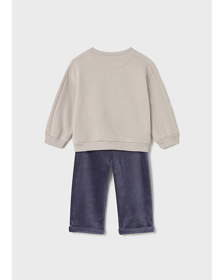 Conj. calça bombazina